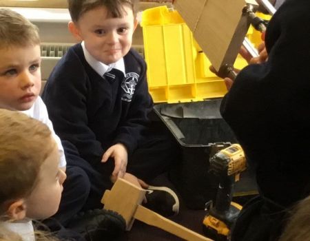 Caolan ready to get to work.